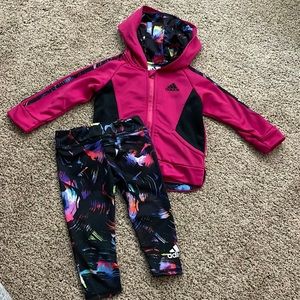 Adidas sweatshirt and leggings